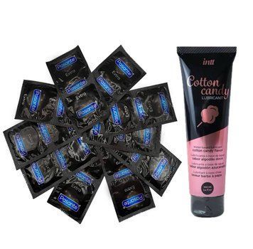 Pasante Extra Safe 20 шт и Лубрикант Intt Cotton Candy &ndash; 100 мл SOS953 фото