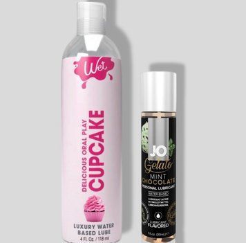 Wet Oral Play Cupcake (118 мл) + JO GELATO Mint Chocolate (30 мл) LB751 фото