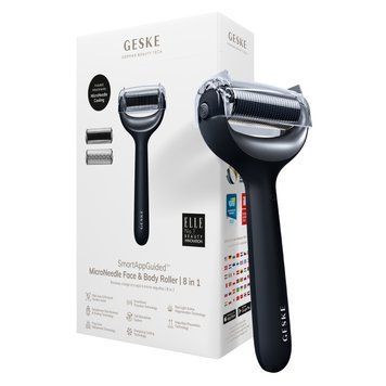 Электронный роллер для лица и тела с микроиглами GESKE MicroNeedle Face&Body Roller 8в1 black HB0201 фото