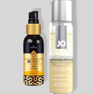 Sensuva Ultra Stimulating On Insane Butter Rum (57 мл) + JO Champagne(60 мл) LB297 фото