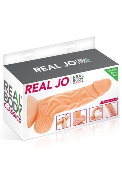Фаллоимитатор с движущейся крайней плотью Real Body &mdash; Real JO, диаметр 4 см, TPE SO1888 фото
