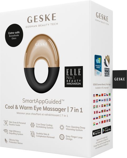 Масажер для очей GESKE Cool&Warm Eye Massager 7в1 gray HB0309 фото