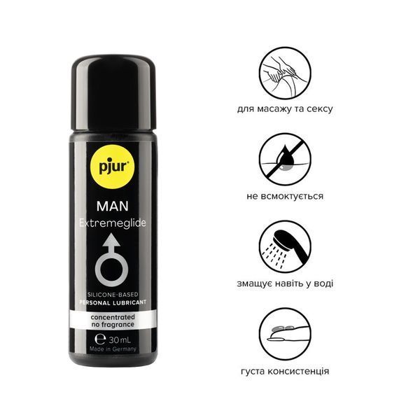 Густой силиконовый лубрикант pjur MAN Premium Extremeglide 30 мл с длительным эффектом PJ10630 фото