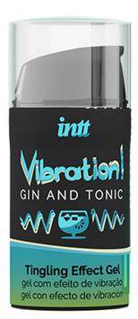 Рідкий вібратор зі смаком джин-тоніка INTT Gin and Tonic Vibration (15 мл) &mdash; з ефектом пульсації та зігрівання SO4138 фото