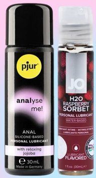 Набор лубрикантов pjur analyse me! Relaxing jojoba silicone 30 мл + System JO Raspberry Sorbet (30 мл) LB577 фото