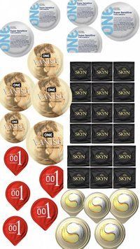 Набір Skyn , OLO та One з 38 шт : Original , Passionate , Ice Durable, Sensitive , Vanish SOS486 фото