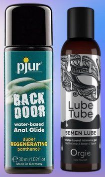 Набор лубрикантов pjur backdoor Regenerating 30 мл + SEMEN LUBE intimate gel, 150 мл Orgie LB481 фото