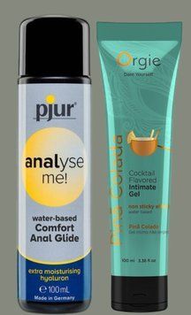 Набор лубрикантов pjur analyse me! Comfort water glide 100 мл + ПЕНА КОЛАДА на водной основе, 100 мл Orgie LB994 фото
