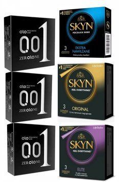 Комплект: OLO Ultrathin 9 шт. + Skyn Original 3 шт. + Skyn Elite 3 шт. + Skyn Extra Lube 3 шт. SOS11756 фото