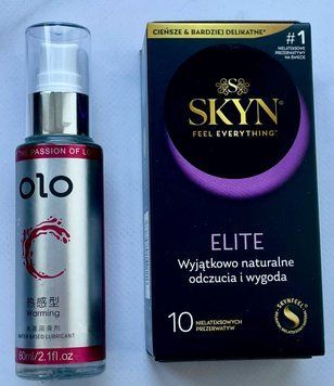 Комплект SKYN Elite 10шт - Лубрикант зігріваючий OLO 60 мл SOS3301 фото