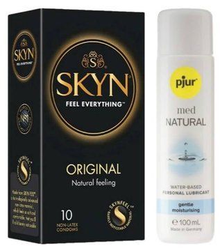 Комплект SKYN Original 10 шт + Pjur MED Natural Glide 100 мл SOS13209 фото