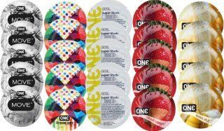 Набір з 25 шт One Move + ONE Ribs + ONE  Studs + ONE Chocolate Strawberry + ONE Banana SOS8412 фото