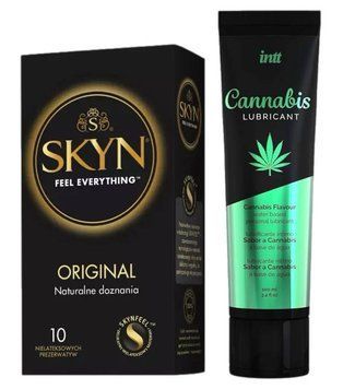 Комплект SKYN Original 10 шт + Подарок Лубрикант Intt Cannabis (100 мл) SOS1841 фото