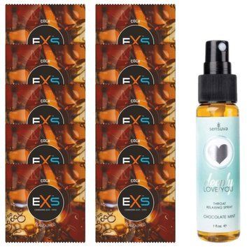EXS CRAZY COLA 10 шт + Sensuva Deeply Love You Chocolate Mint (29 мл) SOS14101 фото