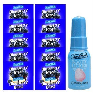 Pasante Blueberry Blast 10 шт + Doc Johnson Booty Licker - Cotton Candy 29 мл SOS13951 фото