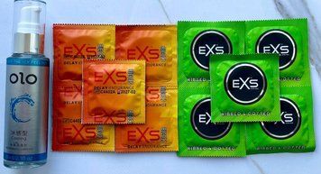 Набор EXS Delay 5шт + EXS Extreme 5шт + Лубрикант охлаждающий OLO 60 мл SOS3551 фото