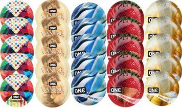 Набор с 25 шт One Extreme ribs + ONE 𝐕𝐀𝐍𝐈𝐒𝐇 + ONE Fresh Mint + ONE Chocolate Strawberry + ONE Banana Split SOS8261 фото