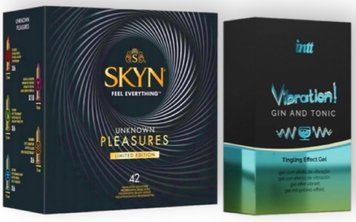 Skyn Selection 9 шт +  Intt Vibration Gin Tonic (15 мл) SOS6921 фото