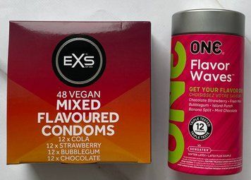НАБОР резинок ONE Flavor Waves 12 шт - EXS Mixed Flavoured 48 шт SOS3151 фото