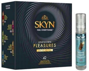 Набір з SKYN Pleasures (42 шт) + Рідкий вібратор 5th Paradise Liquid Vibrator &mdash; Кола (10 мл) SOS10053 фото