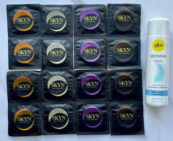 Набір з 16 штук Skyn + лубрикант pjur Woman Aqua (100 мл) SOS4043 фото
