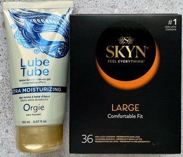 Комплект SKYN Large, 36 шт + LUBE TUBE XTRA, 150 мл ORGIE  SOS1097 фото