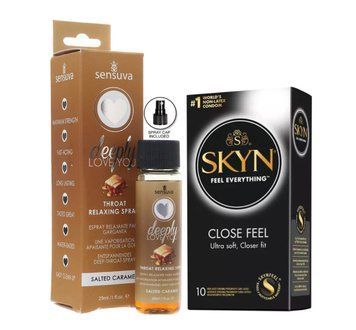 SKYN Close Feel &mdash; 10 шт та Спрей Sensuva Deeply Love You Salted Caramel SOS893 фото
