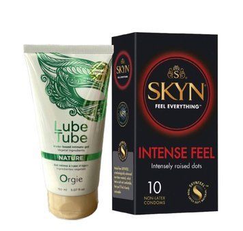 SKYN Intense Feel &mdash; 10 шт и Лубрикант ORGIE LUBE TUBE NATURE, 150 мл SOS862 фото