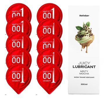 OLO Warming 10 шт. + Лубрикант Satisfyer Minty Mocha 300 мл SOS12507 фото