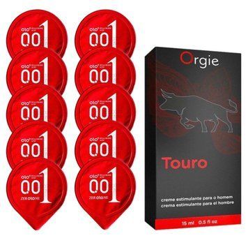 Комплект OLO Warming 001 10 шт + Orgie TOURO Power Cream (15 мл)  SOS14427 фото