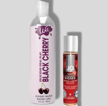 Wet Oral Play Black Cherry (118 мл) + JO Strawberry Kiss (30 мл) LB893 фото