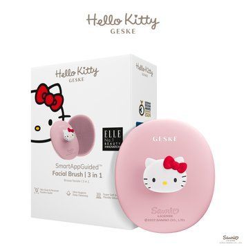 Щетка для лица GESKE Facial Brush 3в1 by Hello Kitty с держателем pink HB0241 фото