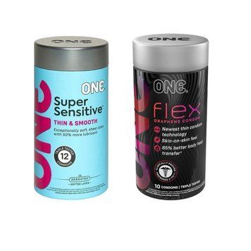 ONE Super Sensitive Pack 12 шт+ 10 штук ONE Flex графен  SOS6558 фото