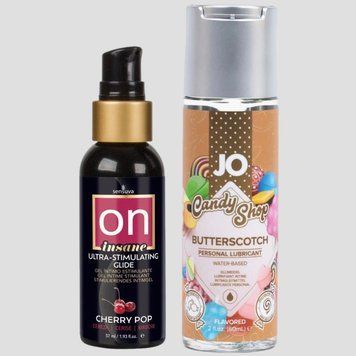 Sensuva Ultra-Stimulating On Insane Cherry Pop (57 мл) + JO Candy Shop Butterscotch (60 мл) LB164 фото