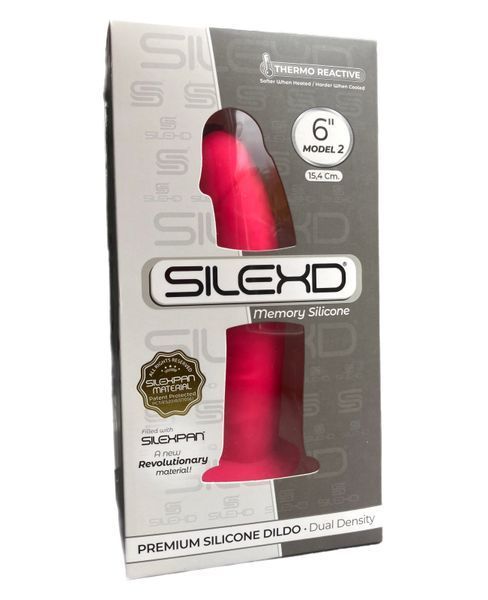 Фаллоимитатор SilexD Robby Pink (MODEL 2 size 6in), двухслойный, силикон+Silexpan, диаметр 3,5 см SO3149 фото