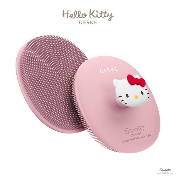 Щітка для обличчя GESKE Facial Brush 3в1 by Hello Kitty з тримачем pink HB0241 фото