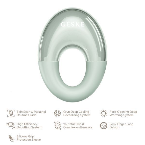Массажер для глаз GESKE Cool & Warm Eye Massager 7в1 green HB0310 фото