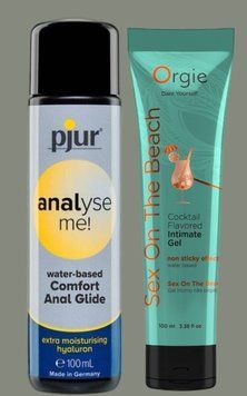 Набор лубрикантов pjur analyse me! Comfort water glide 100 мл + ORGIE S*X ON THE BEACH , 100 мл LB995 фото