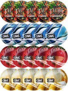 Набор с 20 шт ONE Tattoo Touch + ONE Fresh Mint + ONE Chocolate Strawberryh + ONE Banana Split SOS8212 фото