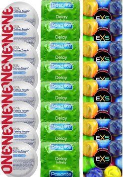 Набор 24 шт ONE Tattoo Touch + Delay Infinity + EXS BUBBLEGUM SOS7407 фото