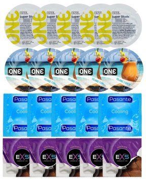 Набір 20 шт ONE Super Studs + ONE Island Punch + Pasante Cooling + EXS Chocolate SOS7307 фото