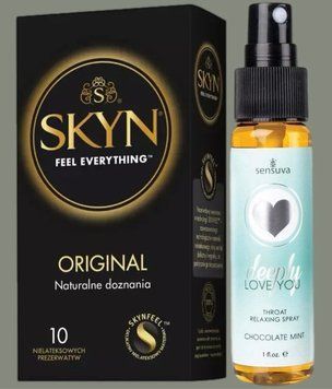 Комплект SKYN Original 10 шт + Спрей   Sensuva Deeply Love You Chocolate Mint (29 мл) SOS5749 фото