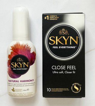 Комплект SKYN Close Feel 10шт +Лубрикант Skyn Natural Harmony 80 мл  SOS2092 фото