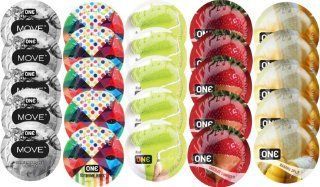 Набір з 25 шт One Move + ONE Ribs + ONE Color + ONE Chocolate Strawberry + ONE Banana SOS8413 фото