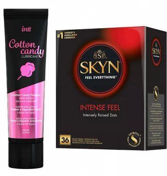 Комплект Skyn Intense feel 36 штук + Подарунок Лубрикант Intt Cotton Candy (100 мл) SOS1842 фото