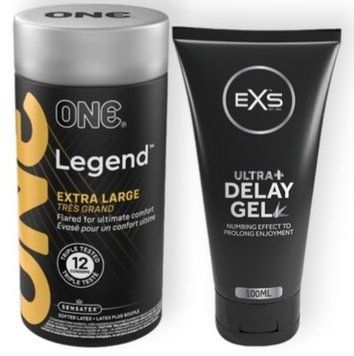 Набор из 12 шт ONE Legend Extra Large + Пролонгатор EXS Delay Gel Ultra+ 100ml SOS9054 фото