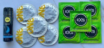 Набор One Super Studs 5шт + EXS Extreme 5шт + Лубрикант pjur Aqua 30 мл SOS3502 фото