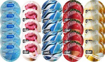 Набір з 25 шт One Oasis Silk + ONE Bubblegum  + ONE Fresh Mint + ONE Chocolate Strawberry + ONE Banana SOS8362 фото