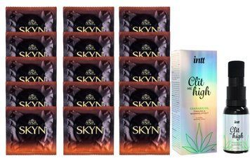 Комплект Skyn Warming 15 шт + Intt Clit Me On High Cannabis Oil 15 мл SOS14528 фото