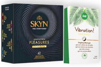 SKYN Pleasures, 42 шт + Intt Vibration Coconut Vegan (15 мл) SOS6922 фото